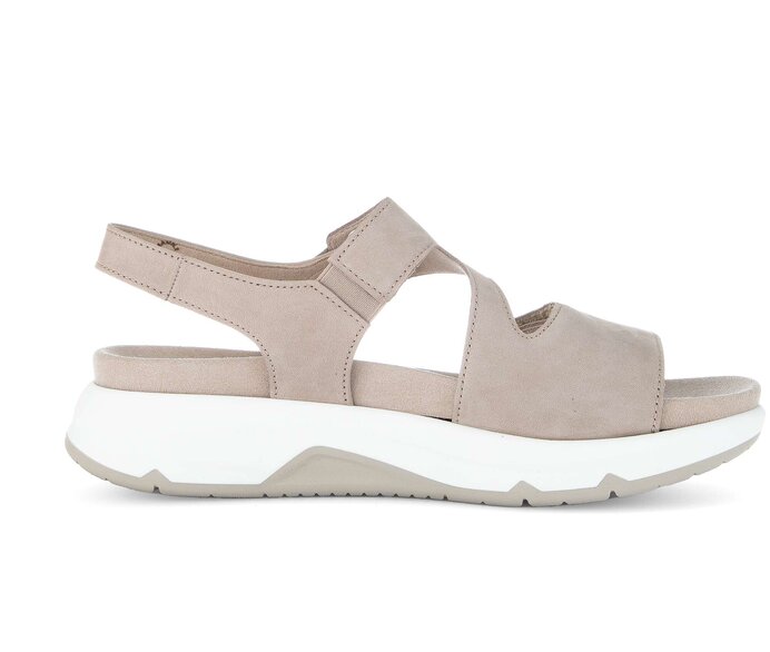 Gabor Damen  Trekkingsandale Beige - Rauleder