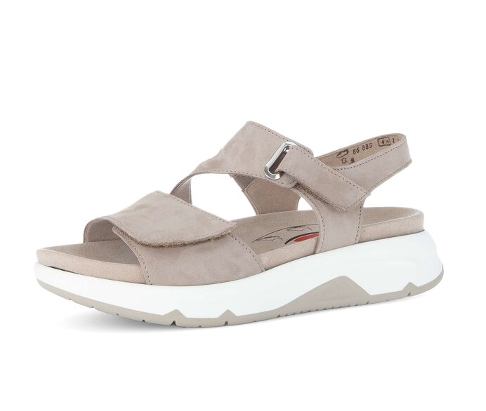 Gabor Damen  Trekkingsandale Beige - Rauleder