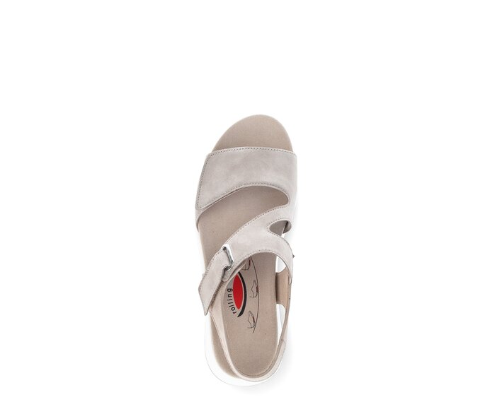 Gabor Damen  Trekkingsandale Beige - Rauleder