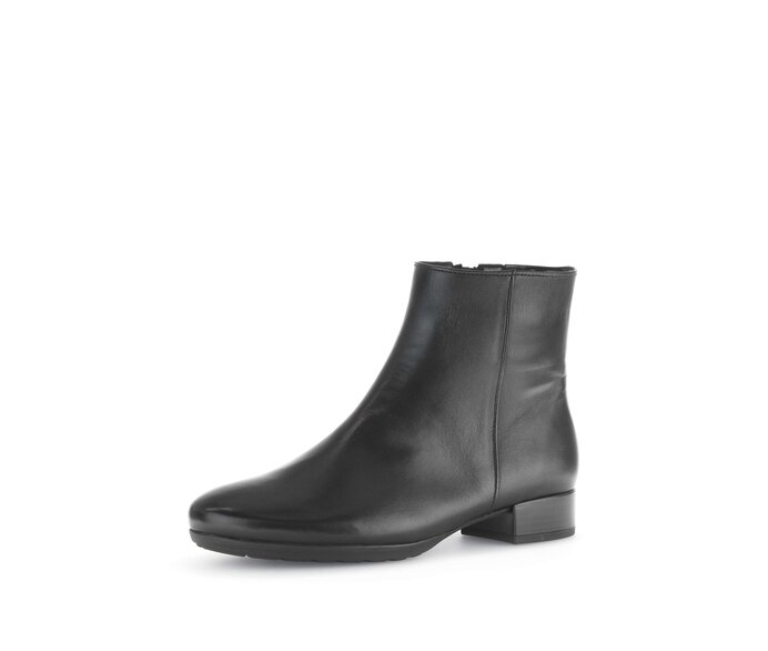 Gabor Damen  Elegante Stiefelette Schwarz - Glattleder