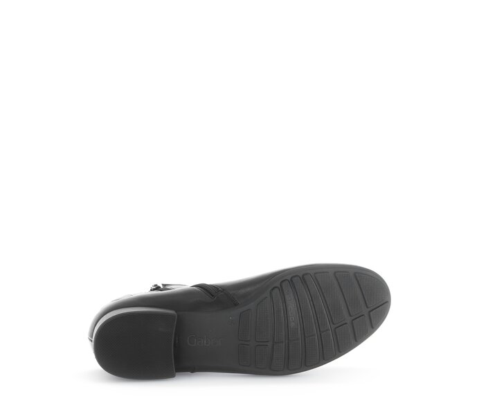 Gabor Damen  Elegante Stiefelette Schwarz - Glattleder