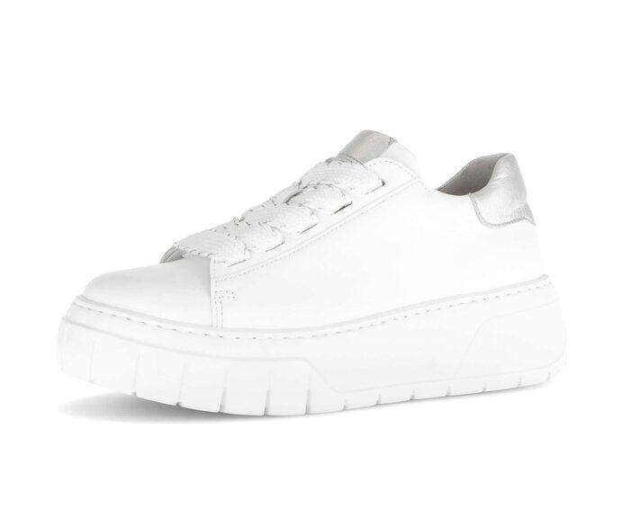 Gabor Damen  Sneaker Low Weiß - Glattleder