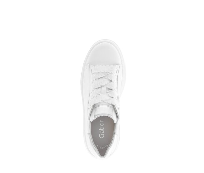Gabor Damen  Sneaker Low Weiß - Glattleder