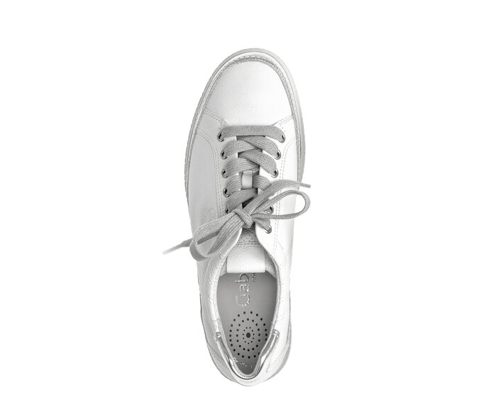 Gabor Damen  Sneaker Low Weiß - Materialmix Leder