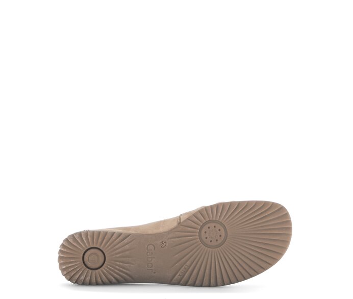 Gabor Damen  Mokassin Beige - Materialmix Leder