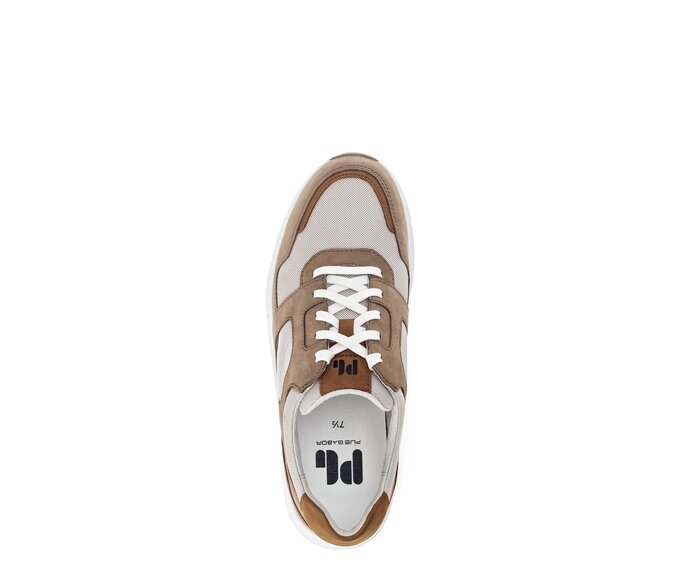 Pius Gabor Herren Sneaker Low Braun - Materialmix Leder/Textil