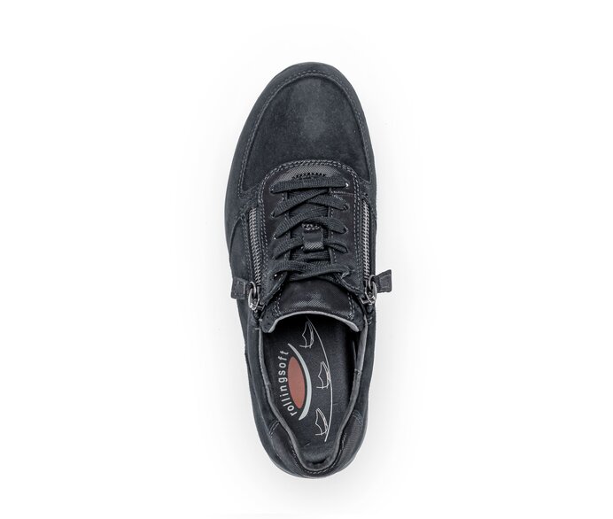 Gabor Damen  Sneaker Low Schwarz - Materialmix Leder