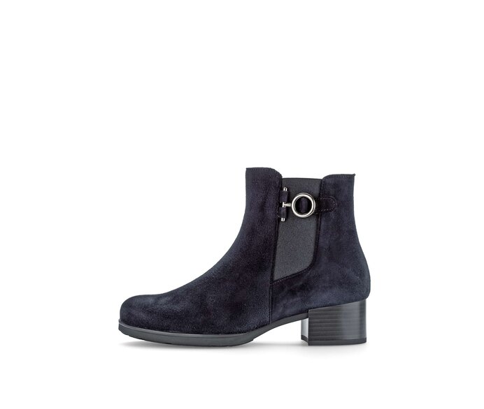 Gabor Damen Chelsea Boot Blau - Rauleder
