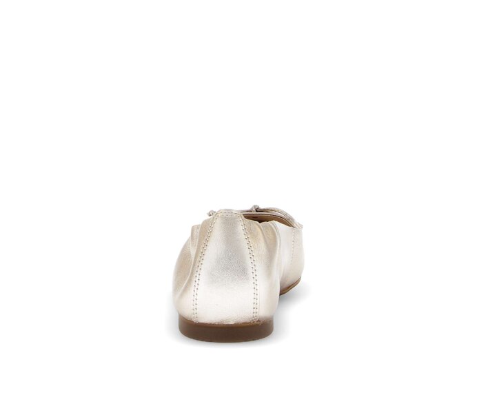 Gabor Damen  Eleganter Ballerina Gold - Effektleder