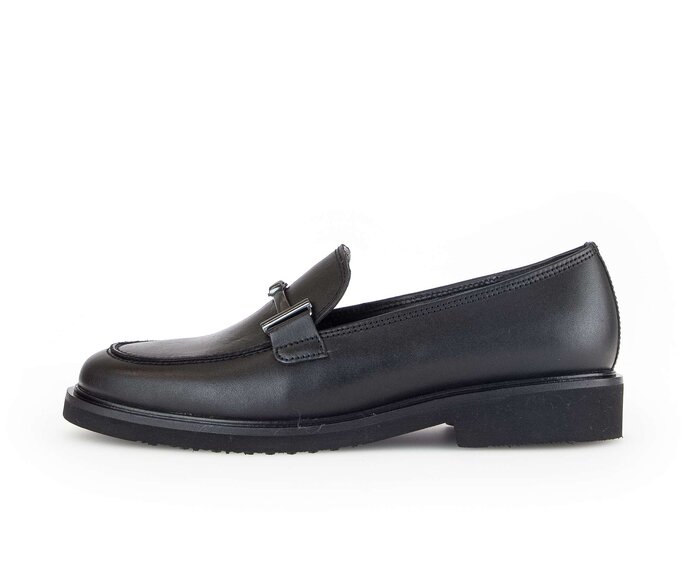 Gabor Damen Slipper Schwarz - Glattleder