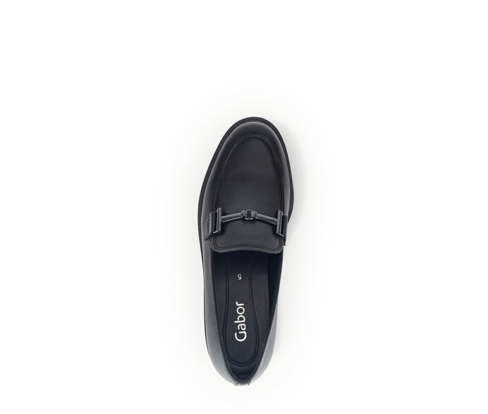 Gabor Damen  Slipper Schwarz - Glattleder