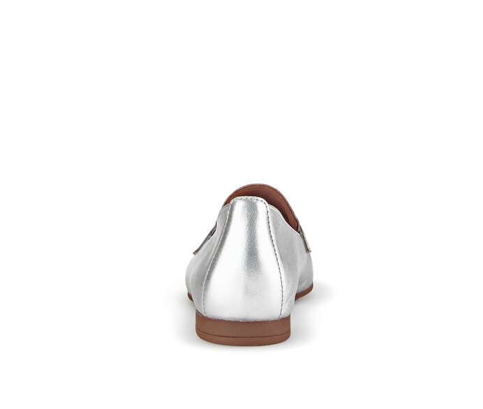 Gabor Damen  Slipper Silber - Effektleder
