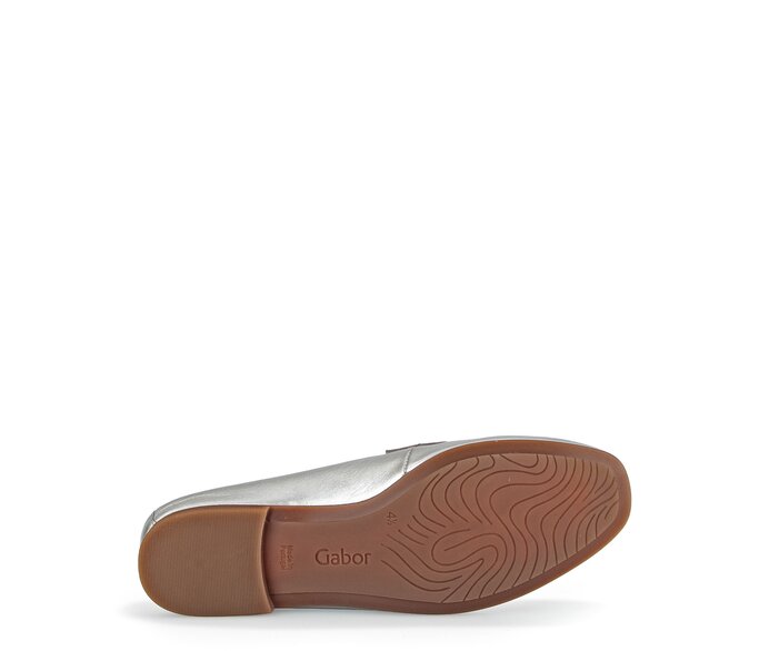 Gabor Damen  Slipper Silber - Effektleder