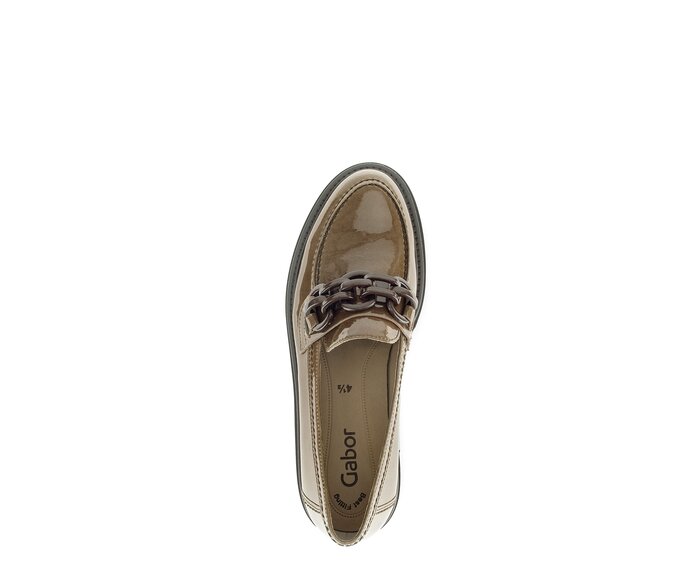 Gabor Damen  Loafer Braun - Lackleder