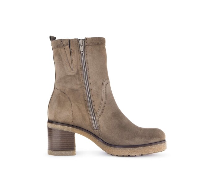 Gabor Damen  Plateau Stiefelette Braun - Rauleder