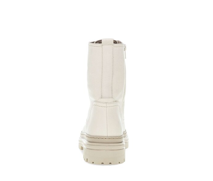 Gabor Damen  Schnürstiefelette Beige - Glattleder