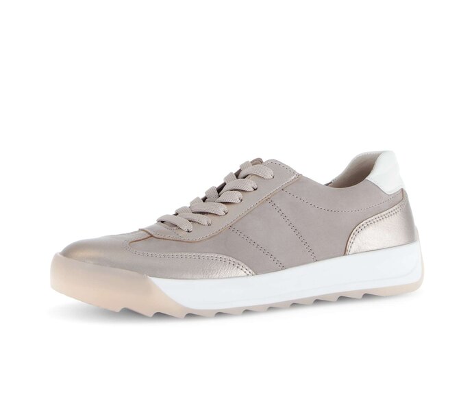 Gabor Damen  Sneaker Low Gold - Materialmix Leder