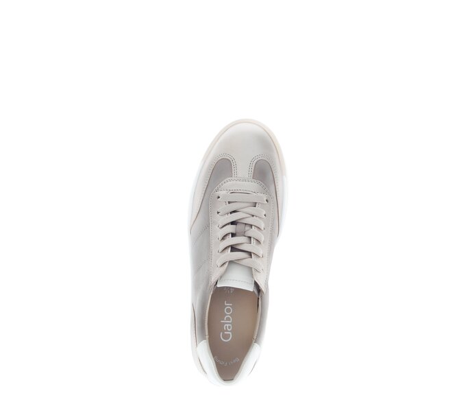 Gabor Damen  Sneaker Low Gold - Materialmix Leder