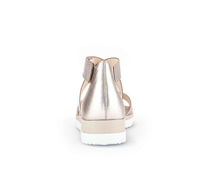 Gabor Damen  Riemchensandale Gold - Effektleder