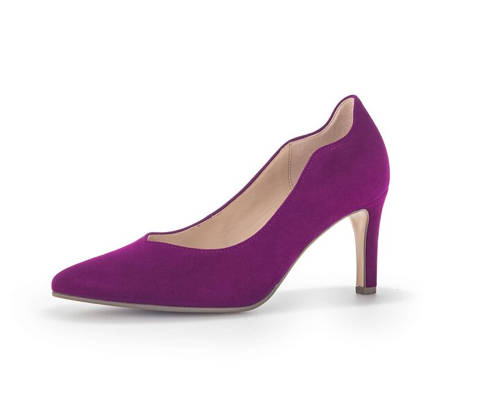 Gabor Damen  Eleganter Pumps Lila - Rauleder