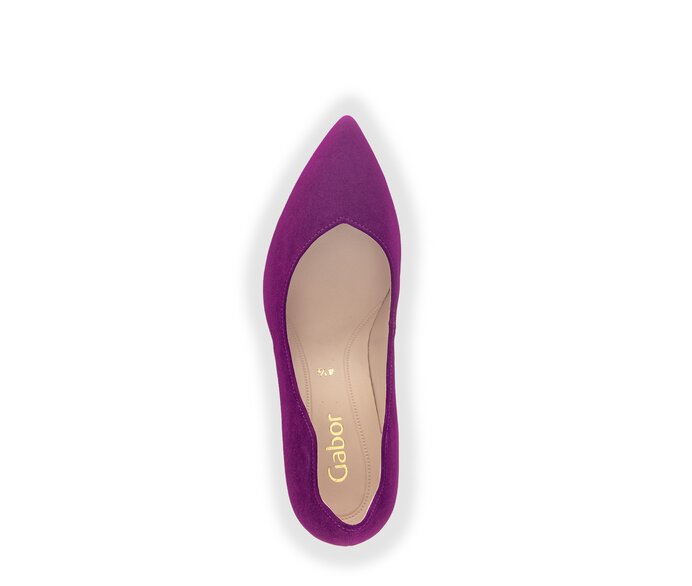 Gabor Damen  Eleganter Pumps Lila - Rauleder