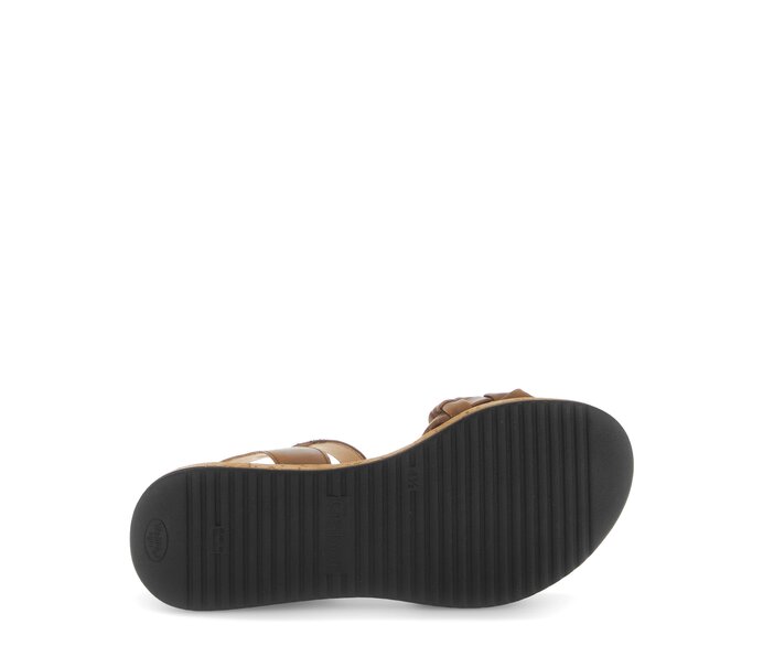 Gabor Damen  Plateau Sandale Braun - Glattleder