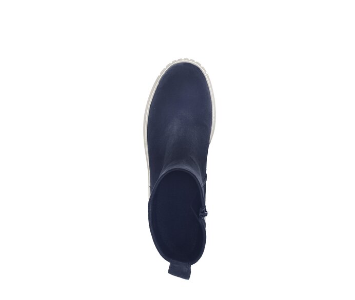 Gabor Damen  Plateau Stiefelette Blau - Rauleder