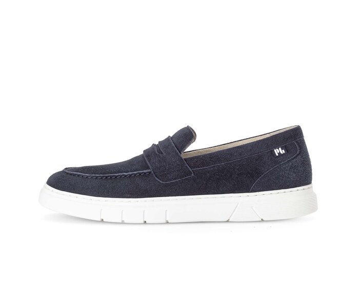 Pius Gabor Herren Slipper Blau - Rauleder