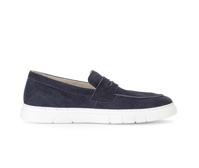 Pius Gabor Herren Slipper Blau - Rauleder