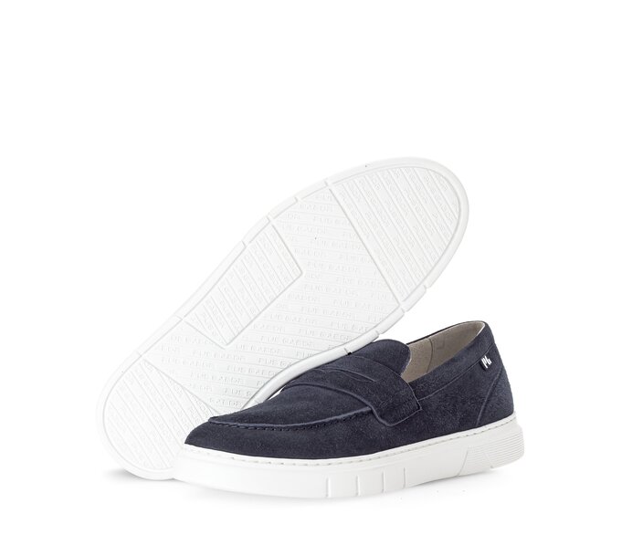 Pius Gabor Herren Slipper Blau - Rauleder