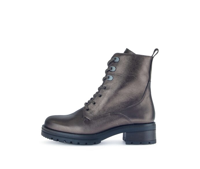 Gabor Damen Schnürstiefelette Bronze - Glattleder