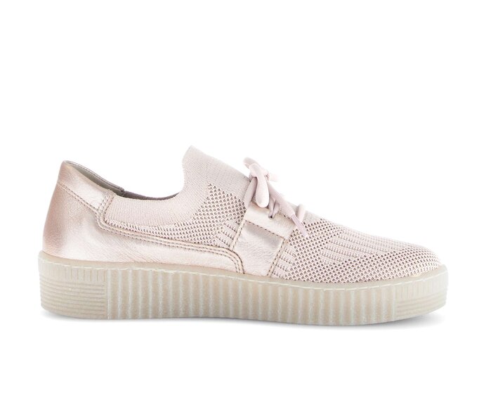 Gabor Damen  Sneaker Low Rosa - Materialmix Leder/Lederimitat