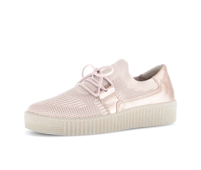 Gabor Damen  Sneaker Low Rosa - Materialmix Leder/Lederimitat