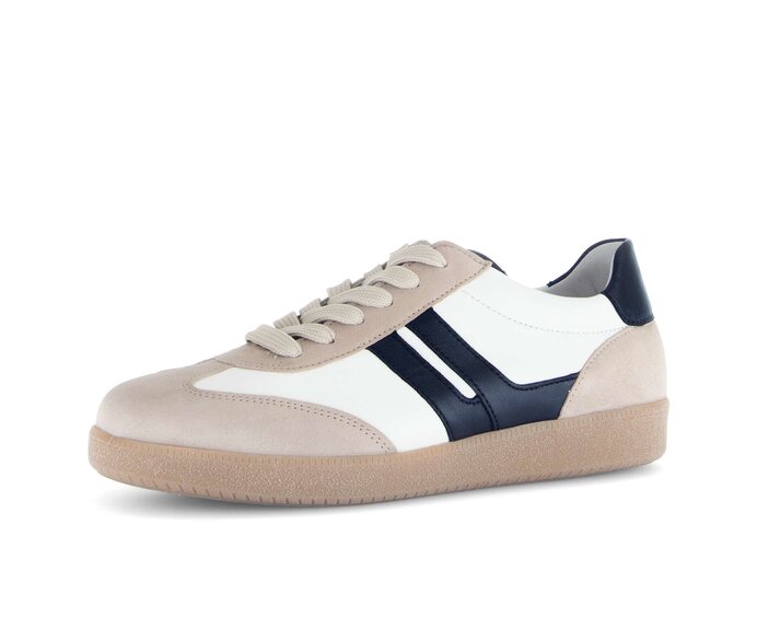 Gabor Damen  Sneaker Low Beige - Materialmix Leder