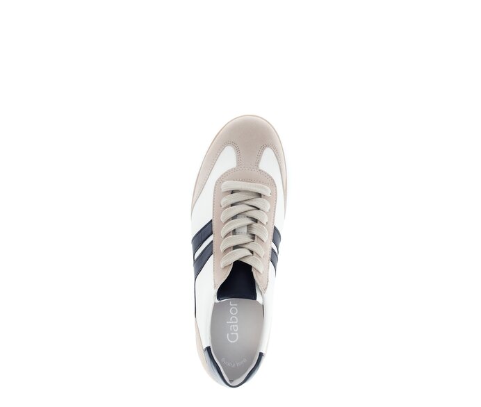 Gabor Damen  Sneaker Low Beige - Materialmix Leder