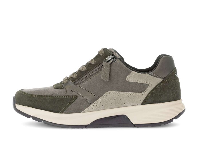 Gabor Damen Sneaker Low Grau - Materialmix Leder