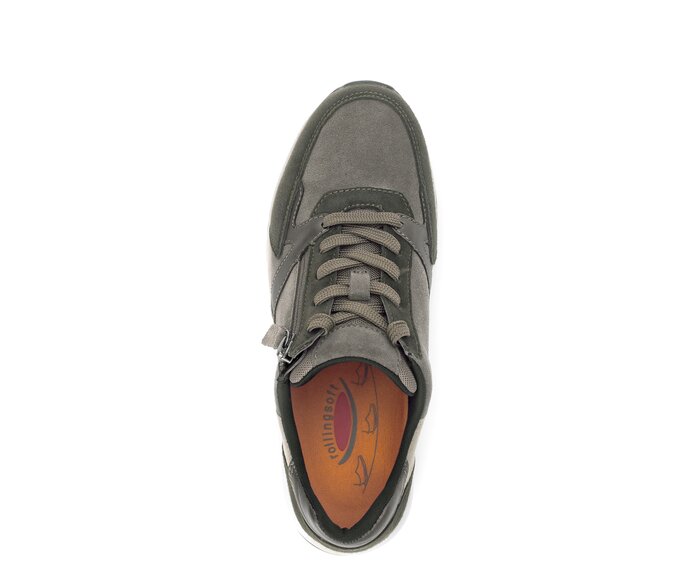 Gabor Damen  Sneaker Low Grau - Materialmix Leder