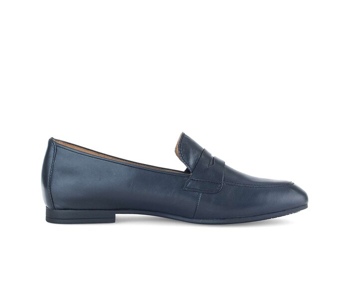 Gabor Damen  Slipper Blau - Glattleder