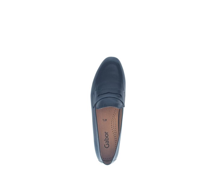 Gabor Damen  Slipper Blau - Glattleder