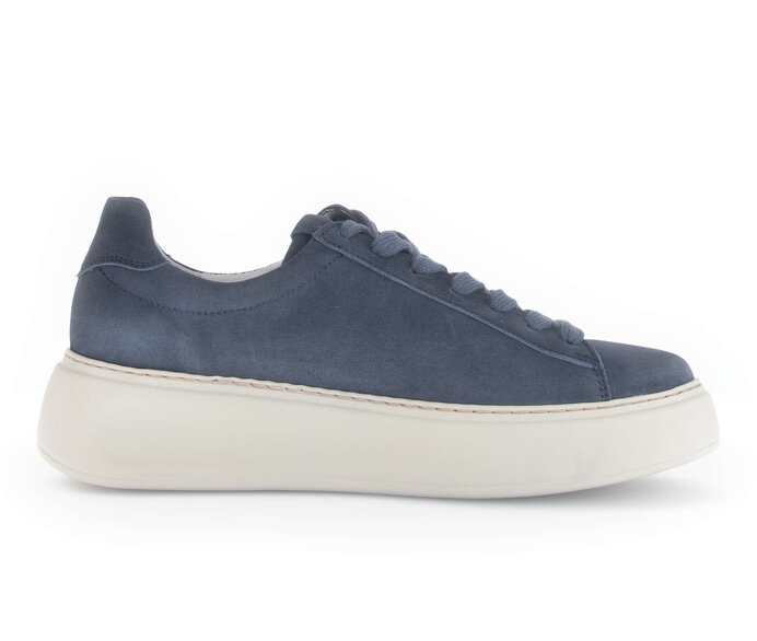 Gabor Damen  Sneaker Low Blau - Rauleder