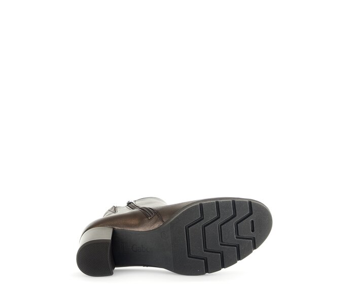 Gabor Damen  Plateau Stiefelette Bronze - Glattleder
