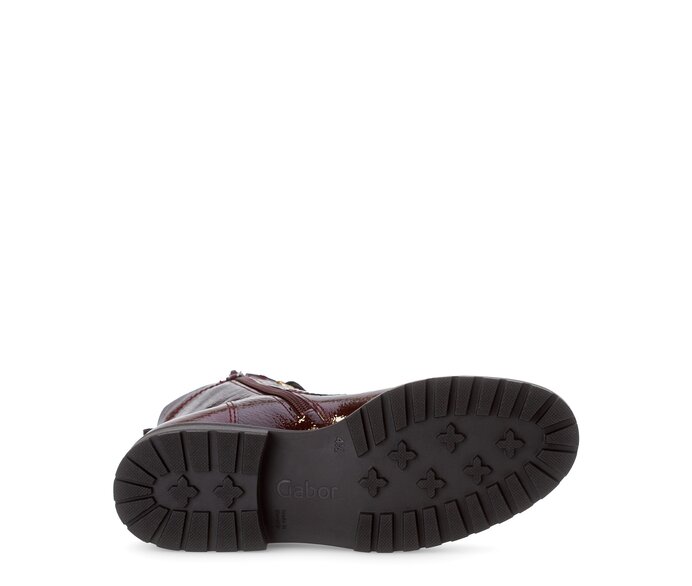 Gabor Damen  Schnürstiefelette Rot - Lackleder