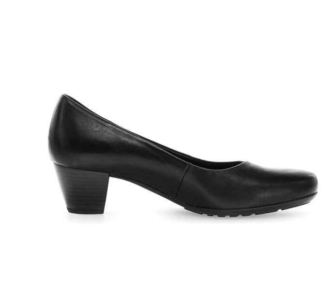 Gabor Damen  Eleganter Pumps Schwarz - Glattleder