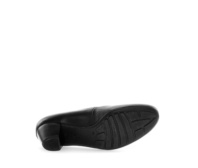 Gabor Damen  Eleganter Pumps Schwarz - Glattleder