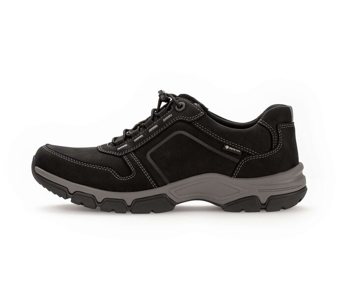 Pius Gabor Herren Sneaker Low Schwarz - Nubuk