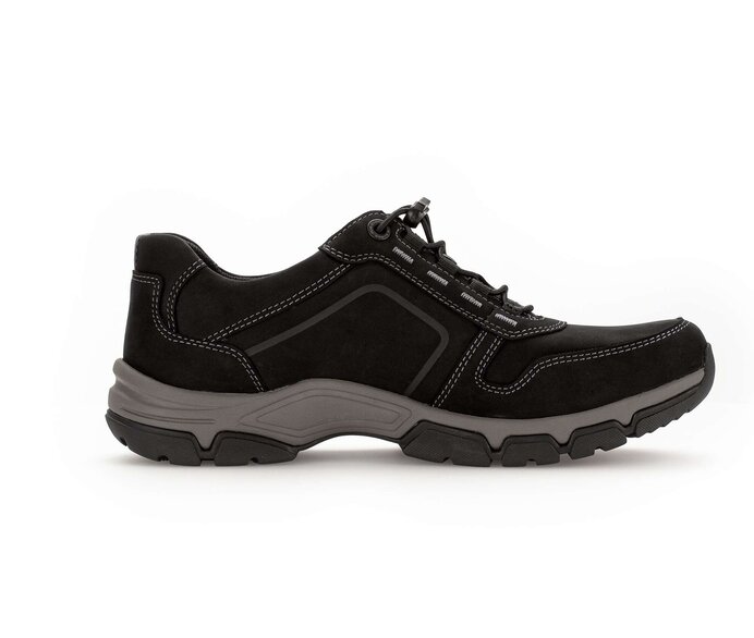 Pius Gabor Herren Sneaker Low Schwarz - Nubuk