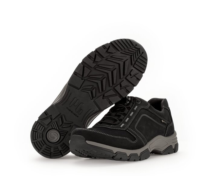 Pius Gabor Herren Sneaker Low Schwarz - Nubuk