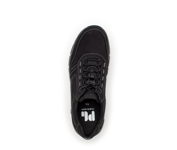 Pius Gabor Herren Sneaker Low Schwarz - Nubuk