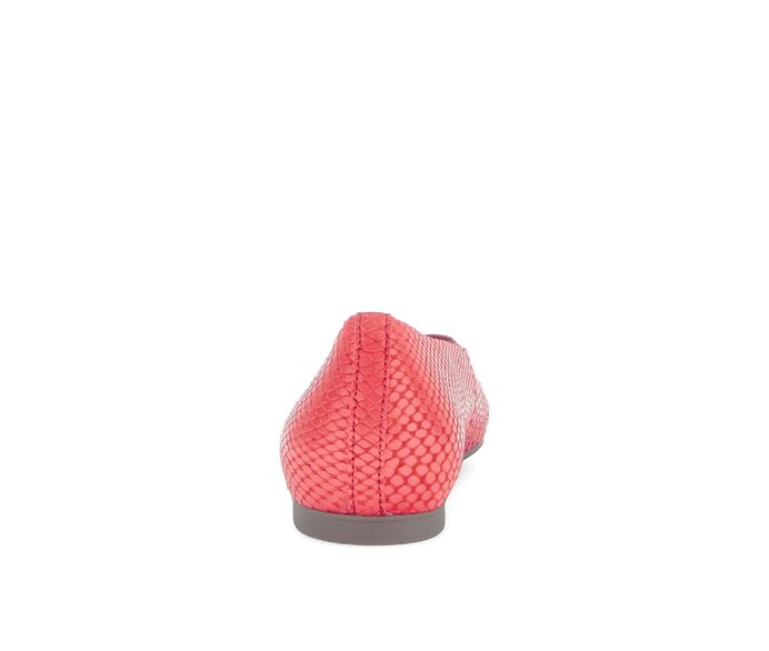 Gabor Damen  Eleganter Ballerina Rot - Leder Reptiloptik