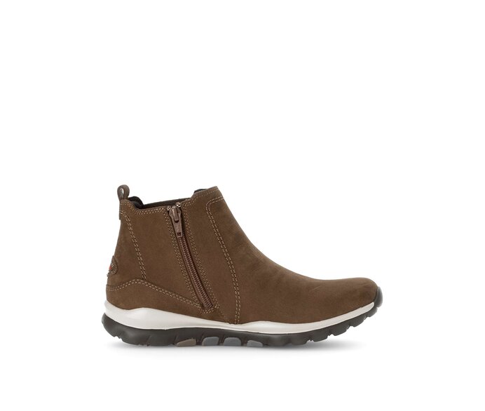 Gabor Damen  Sportliche Stiefelette Braun - Rauleder